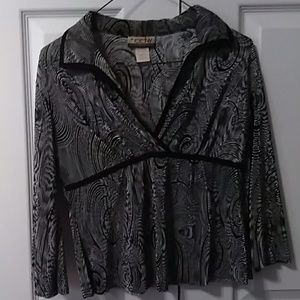 Black and light grey shirt